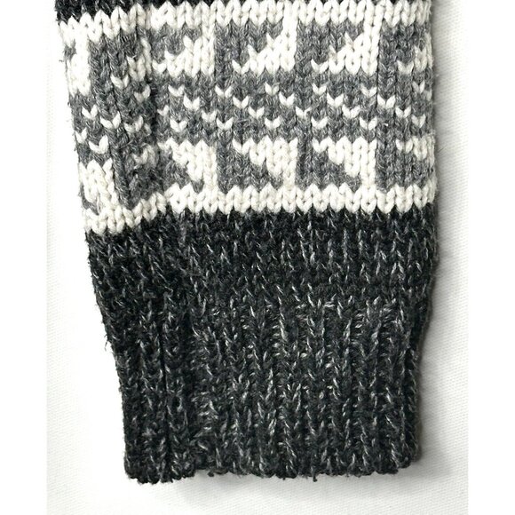 Bluenotes Womens Cardigan Sweater Shawl Collar Snowflake Long Sleeve Gray Size S - Picture 7 of 13